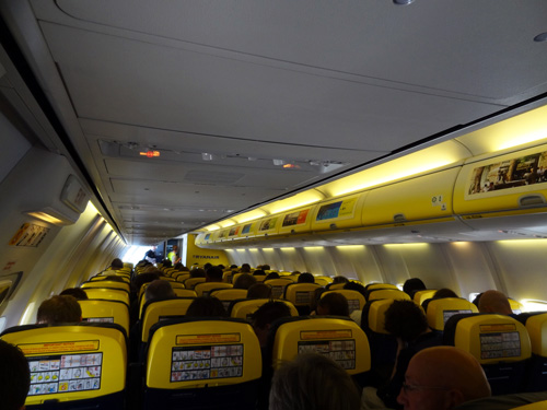 Ryanair, kabinen